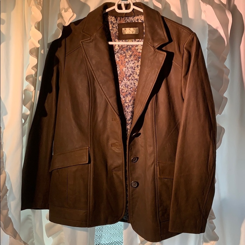 Genuine Brown Leather Jacket